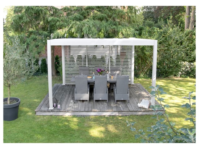 BELLAVISTA - HOME & GARDEN® Sichtschutz-Lamellenelement Oasis (130 cm, weiß)