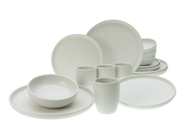 CREATABLE Geschirrset »Uno offwhite« (16-teiliges Kombiservice)