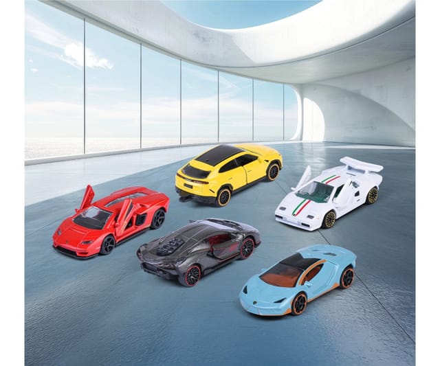 MAJORETTE Spielzeugauto 5 er Geschenkset (Lamborghini)