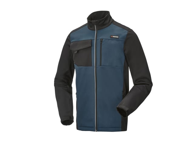 PARKSIDE® Herren Softshelljacke (Schwarz/blau, XL (56/58))