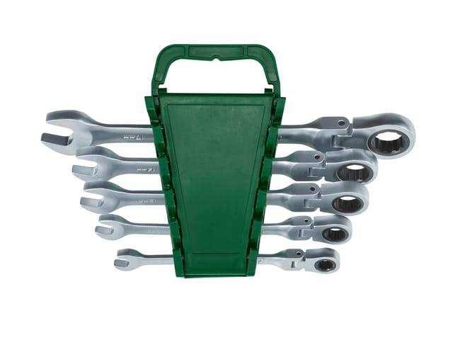 PARKSIDE® Gabel- und Ratschen-Ringschlüsselsatz (Gelenk 5tlg.)