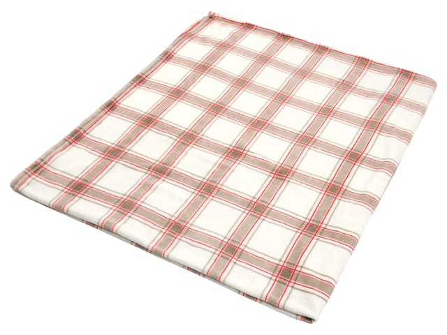 LIVARNO® Kuscheldecke 250gsm 180 x 220 cm (beige/rot)