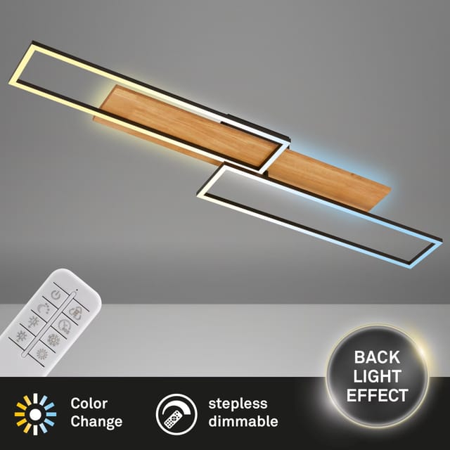 BRILONER CCT LED Deckenleuchte mit Backlighteffekt (110x25 cm)