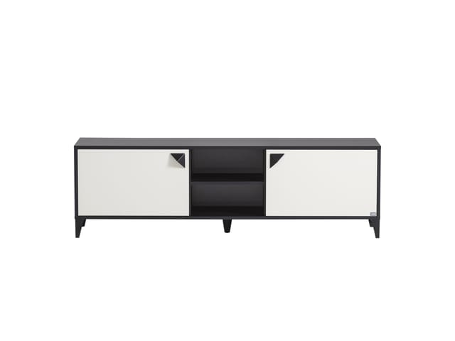 SCHILDMEYER TV Board Looks Classic (schwarzmatt-beige)