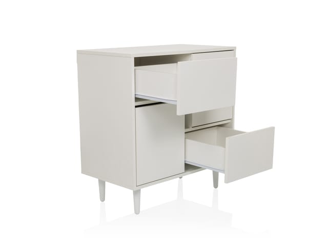 HJH LIVING Sideboard / Kommode LYKKJA (weiß)