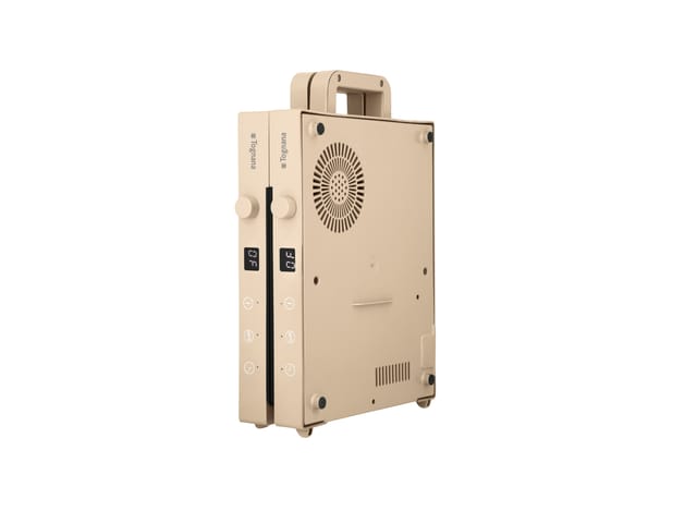 TOGNANA Tragbare Doppel-Kochplatte (Beige)
