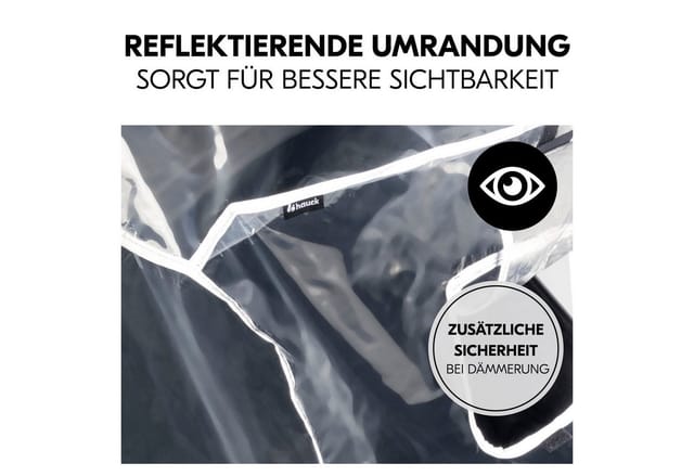 HAUCK Regenschutz für Buggy/ Kinderwagen (Geschwisterwagen)