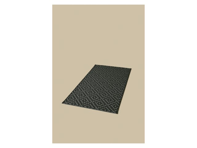 LIVARNO® Teppich flachgewebt In/ Outdoor, 80 x 150 cm (schwarz)