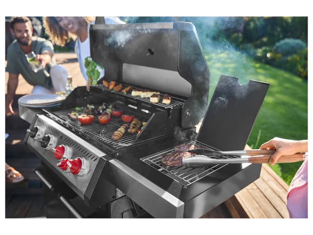 GRILLMEISTER Gasgrill 4+1 Keramikbrenner