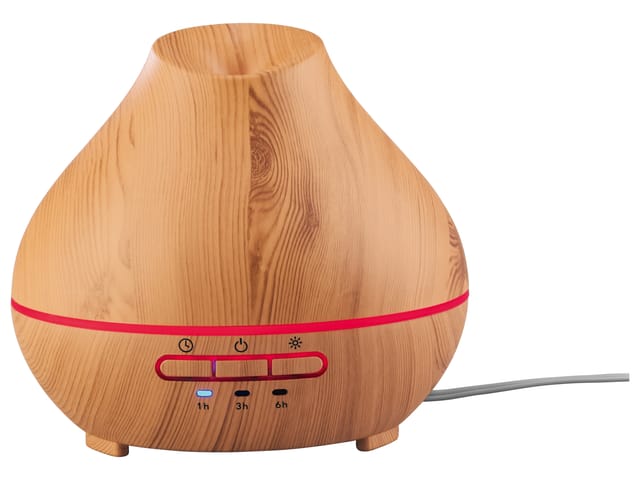 LIVARNO® Ultraschall Aroma Diffuser Holz LADH 12 (deckel im holzdesign)