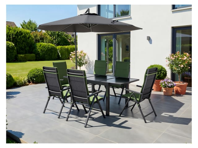LIVARNO® Alu-Gartentisch »Houston / Toronto« grau, 120-180 x 89 x 75 cm