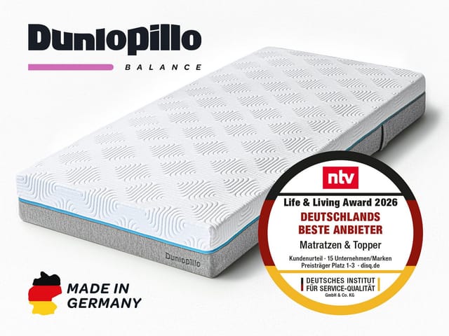 DUNLOPILLO BALANCE KS 1.000 (H2, 90 x 200 x 23 cm)
