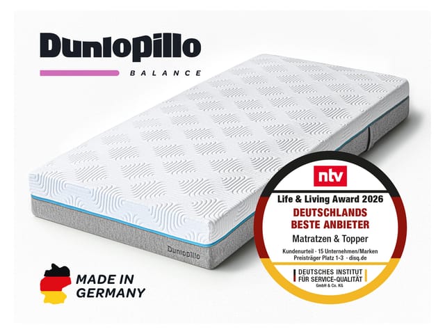 DUNLOPILLO BALANCE KS 1.000 (H3, 140 x 200 x 23 cm)