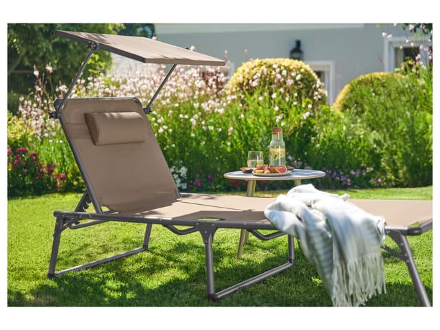 LIVARNO® Alu-Dreibeinliege »Houston«, taupe