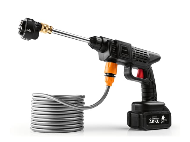 EASYMAXX Akku-Hochdruckreiniger 21 V schwarz