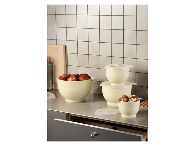 BODUM Bistro Set 3 Salatschüsseln, doppelwandig, 0,6l, 3,0l, 6,5l (Weiß)