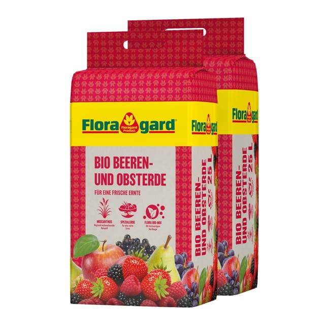 Floragard Bio Beeren- und Obsterde, 2 x 25 L