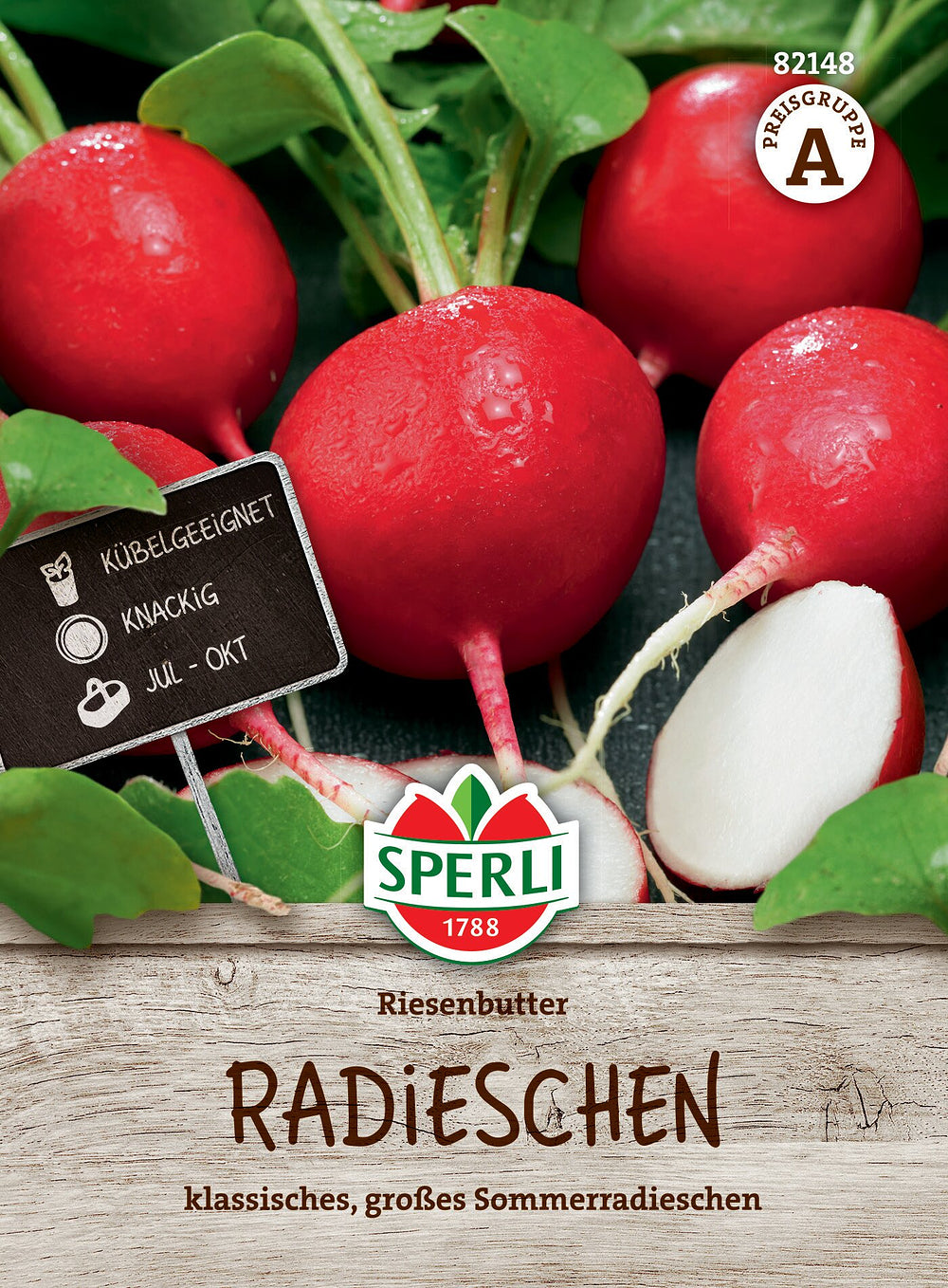 SPERLI Radieschen-Samen 'Riesenbutter', 1 Saattüte