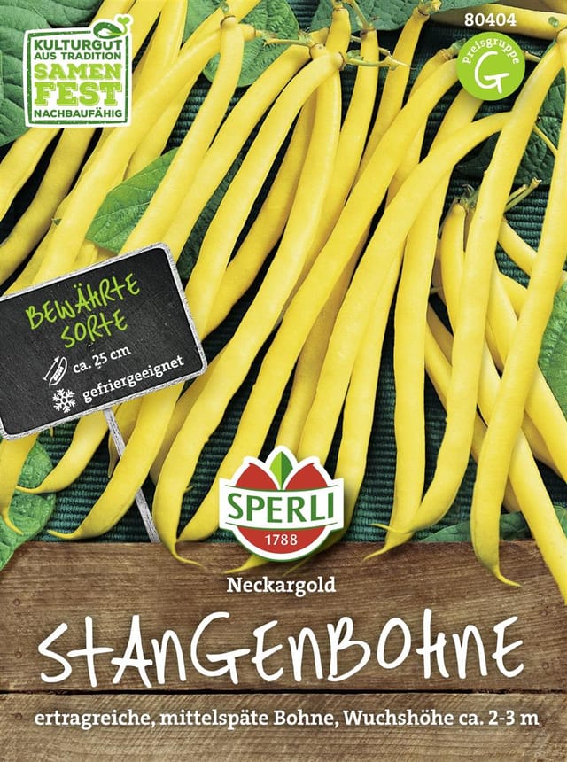 SPERLI Stangenbohnen-Samen 'Neckargold'
