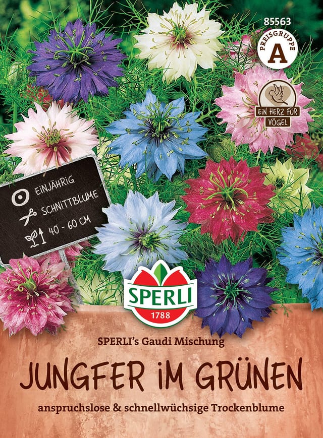SPERLI Jungfer im Grünen-Samen 'Gaudi Mischung', bunt