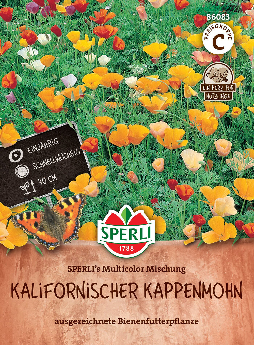 SPERLI Kalifornischer Kappenmohn-Samen "Multicolor Mischung", bunt
