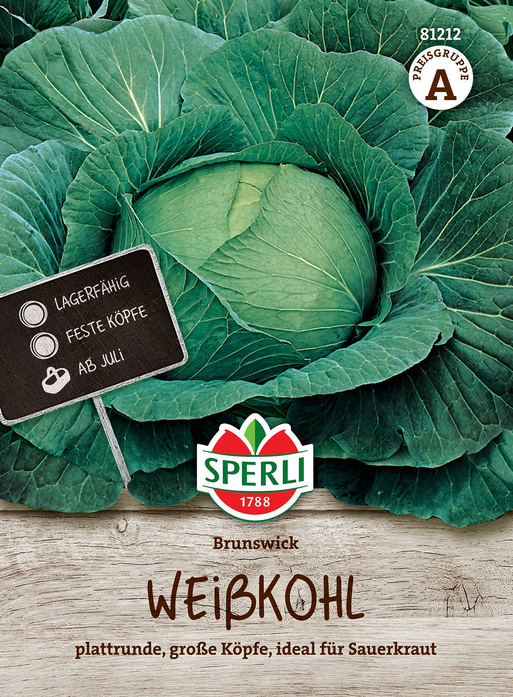 SPERLI Weißkohl-Samen 'Brunswick'