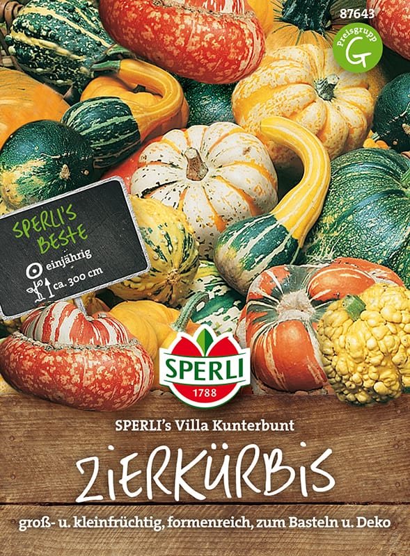 SPERLI Zierkürbis-Samen 'Villa Kunterbunt'