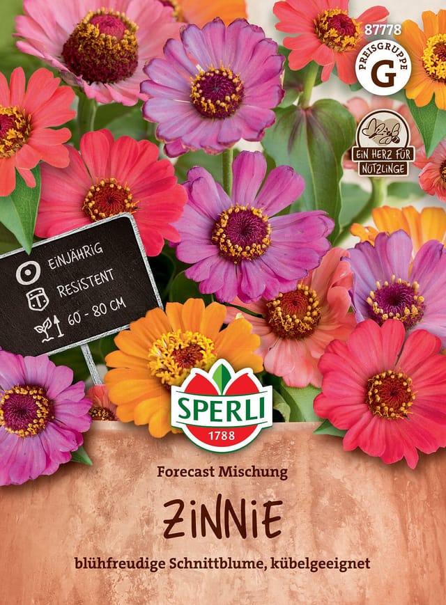 SPERLI Zinnien-Samen "Forecast Mischung", bunt