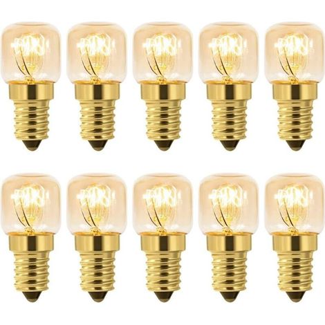 Glühbirne Vier 15w E14 T22 10er Pack Warmweiß 2700k, 80lm Ac 230v Für Kühlschrank