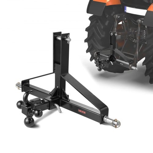 VEVOR 3-Punkt-Anhängerkupplung 660x165x450 mm, 3-Punkt-Schnellkupplungsaufsatz, Traktor-Dreipunktaufnahme, kompatibel mit Kubota, Mahindra, Ford, Yanmar, John Deere, Massey Ferguson