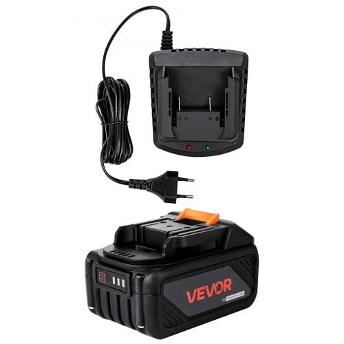 VEVOR 20 V tragbare Akku- und Ladegerät-Kombination, 4,0 Ah Lithium-Ionen-Akkupack, verlängerte Laufzeit, kompatibel mit Serienwerkzeugen, zum Austauschen und schnellen Aufladen