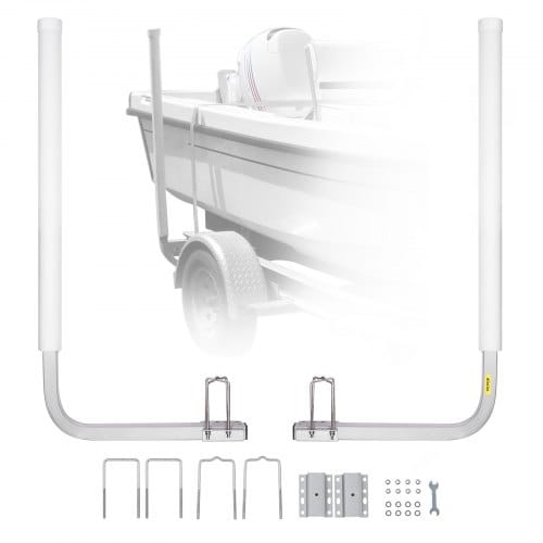 VEVOR L-Form 1,1 m Anhängerpfahl Bootsanhänger Anleitung Kurbelstütze Bootsführung, 30 cm Einstellbare Breite Boat Trailer Guide-on, Ersatzteile und Zubehör für Skiboot Fischerboot Segelbootanhänger