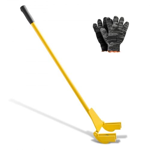 VEVOR Brecheisen 113 cm, Brechstange, 907 kg Belastbarkeit, Abbruch-& Hebelstange zum Entfernen von Terrassendielen, für Bodenbeläge, Rahmenkonstruktionen, Dächer, Verkleidungen & Trockenbauwände