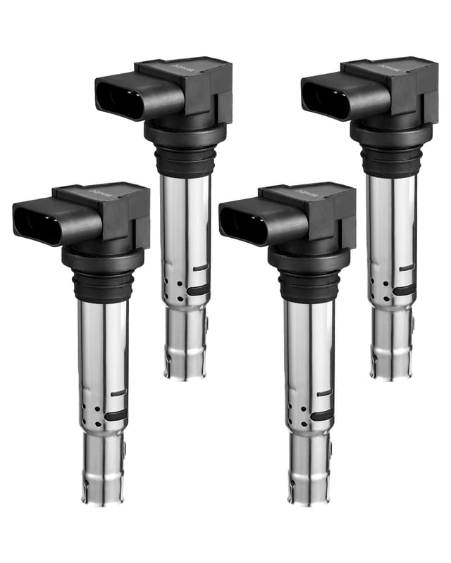 VEVOR 4 x Zündspulen kompatibel mit Audi A1, A3 Seat Alhambra Altea Cordoba Ibiza Leon Toledo Volkswagen Golf Polo Tiguan Vento für Audi 1.4T 1.8T 1.6L Volkswagen 1.4L 1.6L