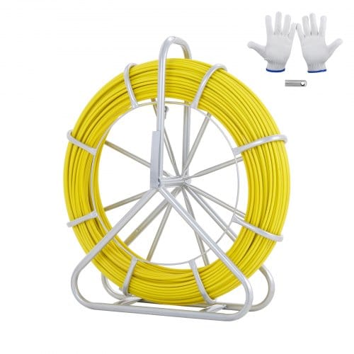 VEVOR Fish Tape Puller Fiberglas 183 m 7,9375 mm Wire Cable Running Duct Rodder