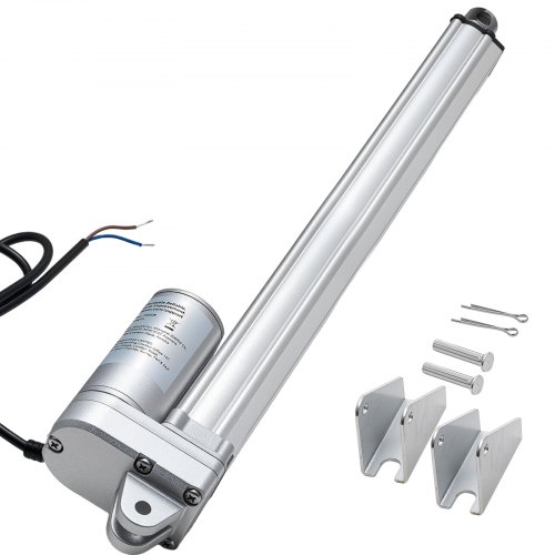 VEVOR 12-V-Linearantrieb, 304,8 mm Lineartechnik-Aktuatoren, IP65 wasserdicht, 3000 N Linear Actuator, 5 mm/s Bewegungsantriebe mit Montagehalterung für Solartracker, Industriemaschinen, Türöffner