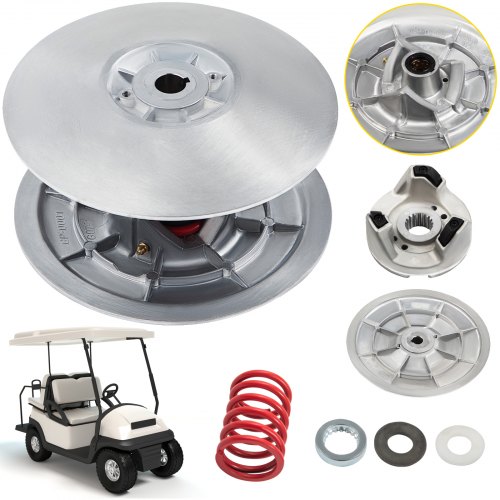 VEVOR Golf Cart Sekundär Angetriebene Power-Kupplungs-Set, Metalloberflächen-Antriebskupplung, 1985–2007 angetriebenes Kupplungs-Set, kompatibel mit Yamaha Low End G2-G28 Golf Cart (mit Feder)