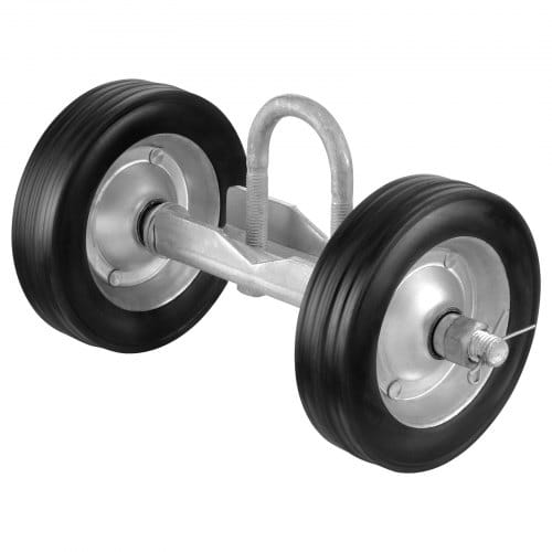 VEVOR Schiebetor-Set 32–50 mm, Rolltor-Hardware-Set, universelle Schiebetorrollen, Hochleistungs-Schiebetor-Führungsrolle für Schiebetore und Rolltüren, max. Tragkraft 272 kg, schwarz