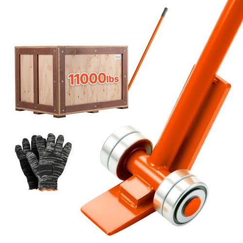 VEVOR Lastenheber 4990 kg Tragkraft, Möbelheber 1803,4 mm Länge, mit Handschuhen, Transporthilfe mit Stahlfelgen für schwere Möbel, Gegenstände & Betonblöcke, ideal für Umzug & Schwerlasttransport