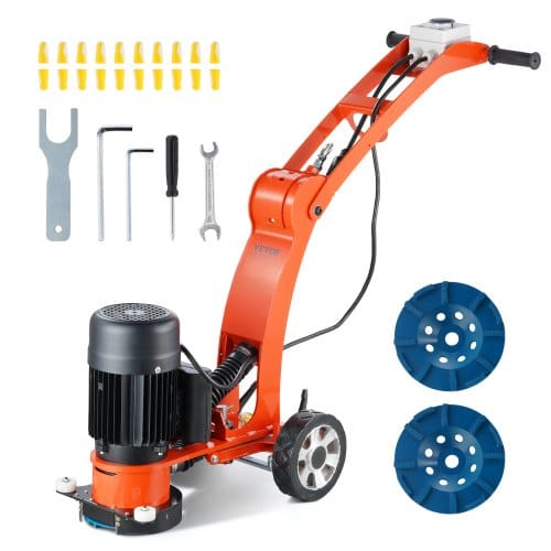 VEVOR Betonbodenschleifer 17,8 cm handgeführter Polierer 2,0 PS einstellbare