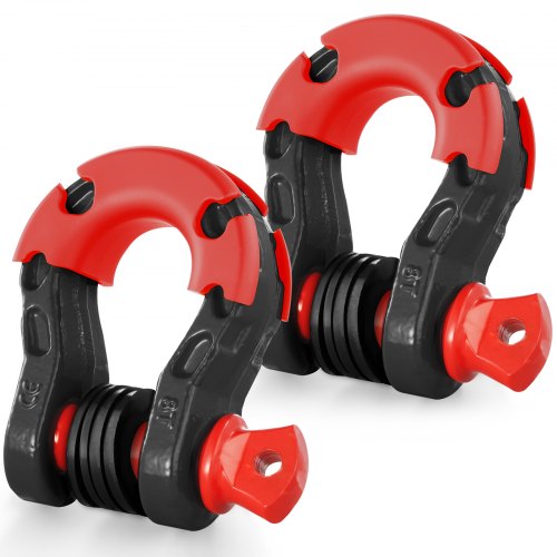 VEVOR 2er-Pack 3/4 Zoll D-Ring-Schäkel mit 7/8 Zoll Schraubstift Bruchfestigkeit 30000kg