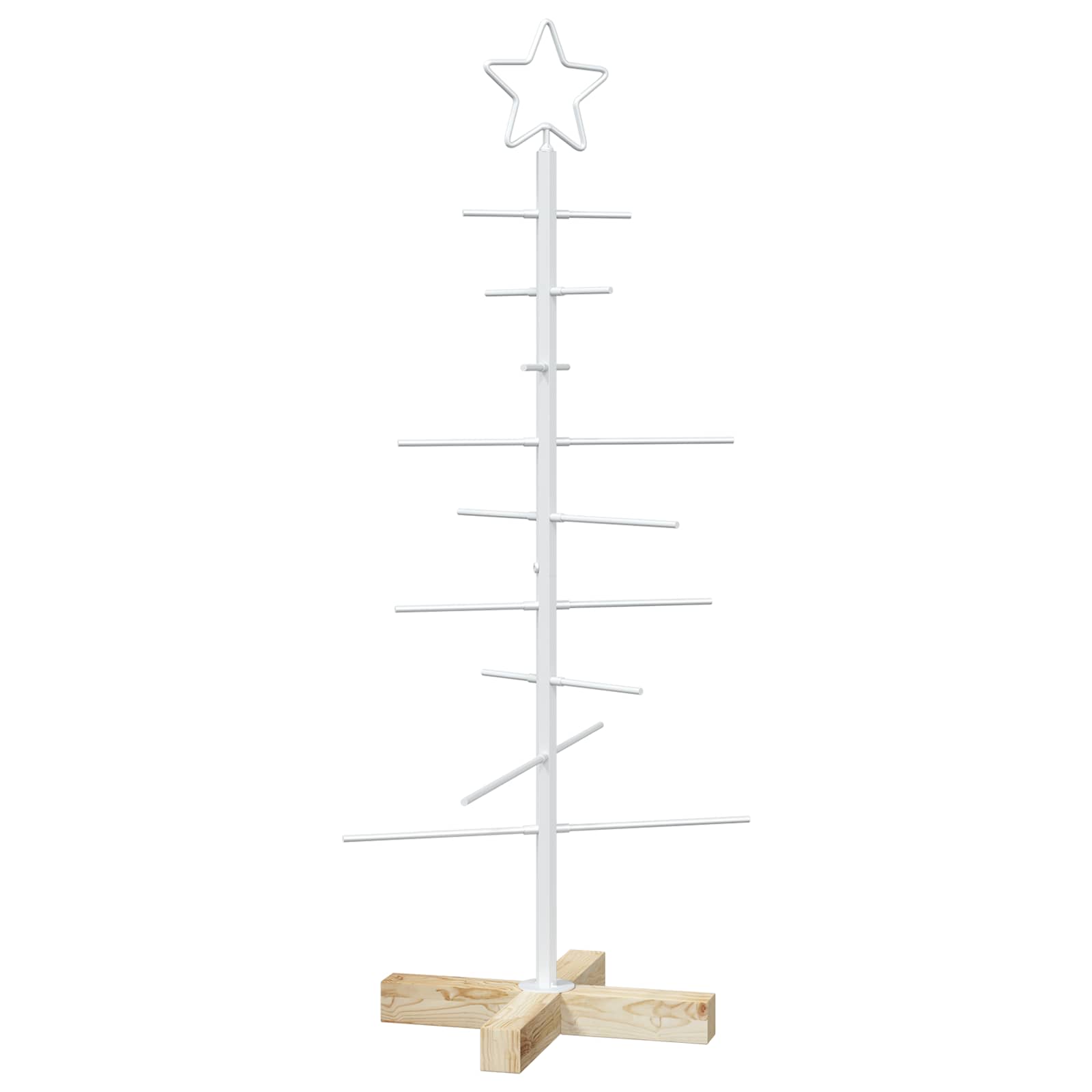 Metall-weihnachtsbaum Mit Ständer Kuopio 90 Cm Stahl Weiß Vidaxl