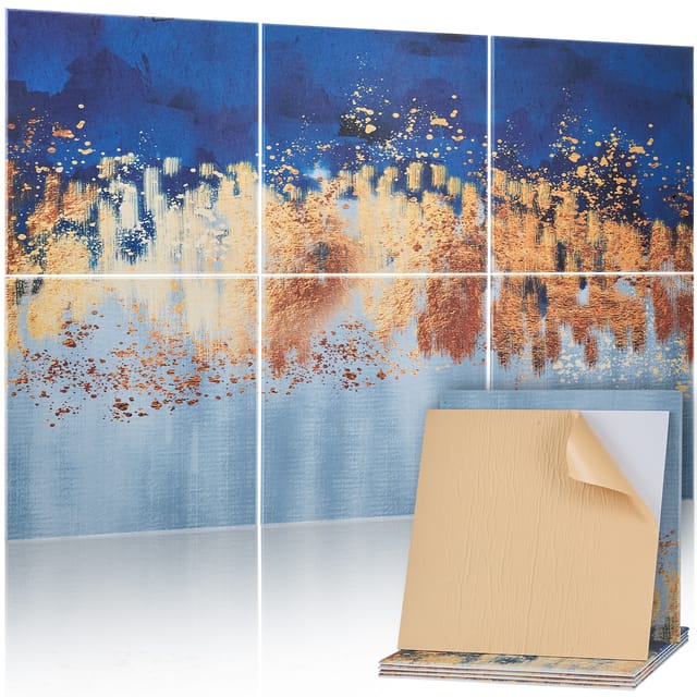 Vevor 6er-pack Akustikpaneele, 1800x1200x10 Mm, Akustik Wandpaneele, Selbstklebende Dekorative Schalldämpfungs- & Absorptionsplatten Für Zuhause, Büro, Studio, Spielzimmer, Theater, Gemälde