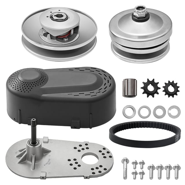 Vevor Antriebskupplung 2-8 Ps Motor 2000 U/min Hochfeste Antriebskupplung Mit Asymmetrisch Gestalteten Rädern Und Robustem Gummiriemen, Kupplung Mit Komplettem Zubehör, Für Verschiedene Motoren