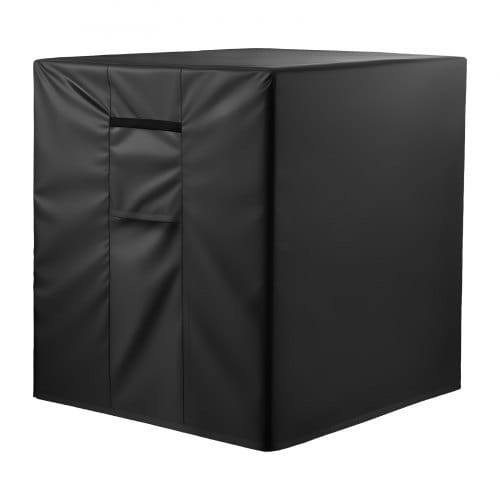 VEVOR Klimaanlagenabdeckung, 610 x 610 x 762 mm, Schutzhülle, dreischichtig, wasserdichtes Polyestergewebe, universelle Passform, Schutzabdeckung für Außen-Klimaanlagen, Schwarz
