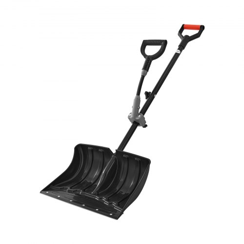 VEVOR Schneeschaufel, 455x320 mm Schneeräumer mit D-förmigen Griffen und Hilfsgriff, Schneeschippe, Schneeschüppe, leichtes Schneeräumwerkzeug für Garten, Auto, Camping im Freien