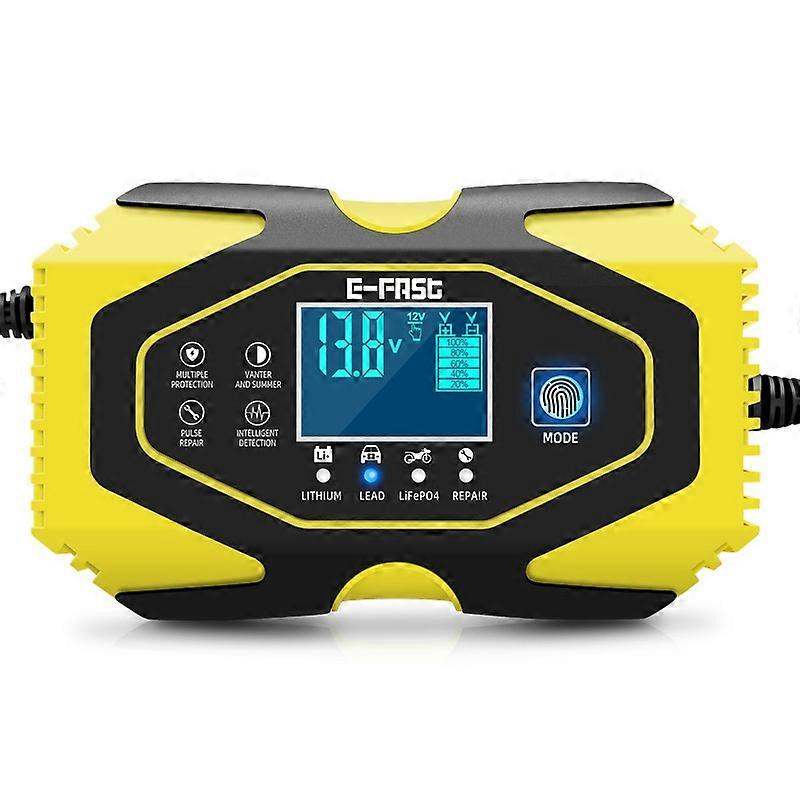 E-fast Zyx-j40 12v/24v 7-stufen-auto-motorrad-batterieladegerät Für Blei-säure- Und Lithiumbatterien