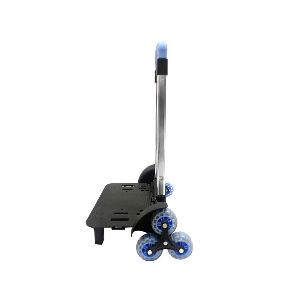 Rucksacktrolley Mit 6 Rädern, Rollbarer Gepäckwagen, Faltbarer Trolley, Multifunktionaler Handwagen Für Schultaschen Und Haustiertaschen