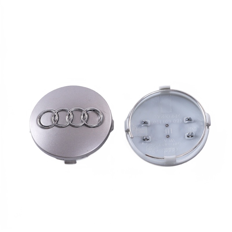 Passend Für Audi-radkappen, Standard 60 Mm (4 Stück) (aschgrau)