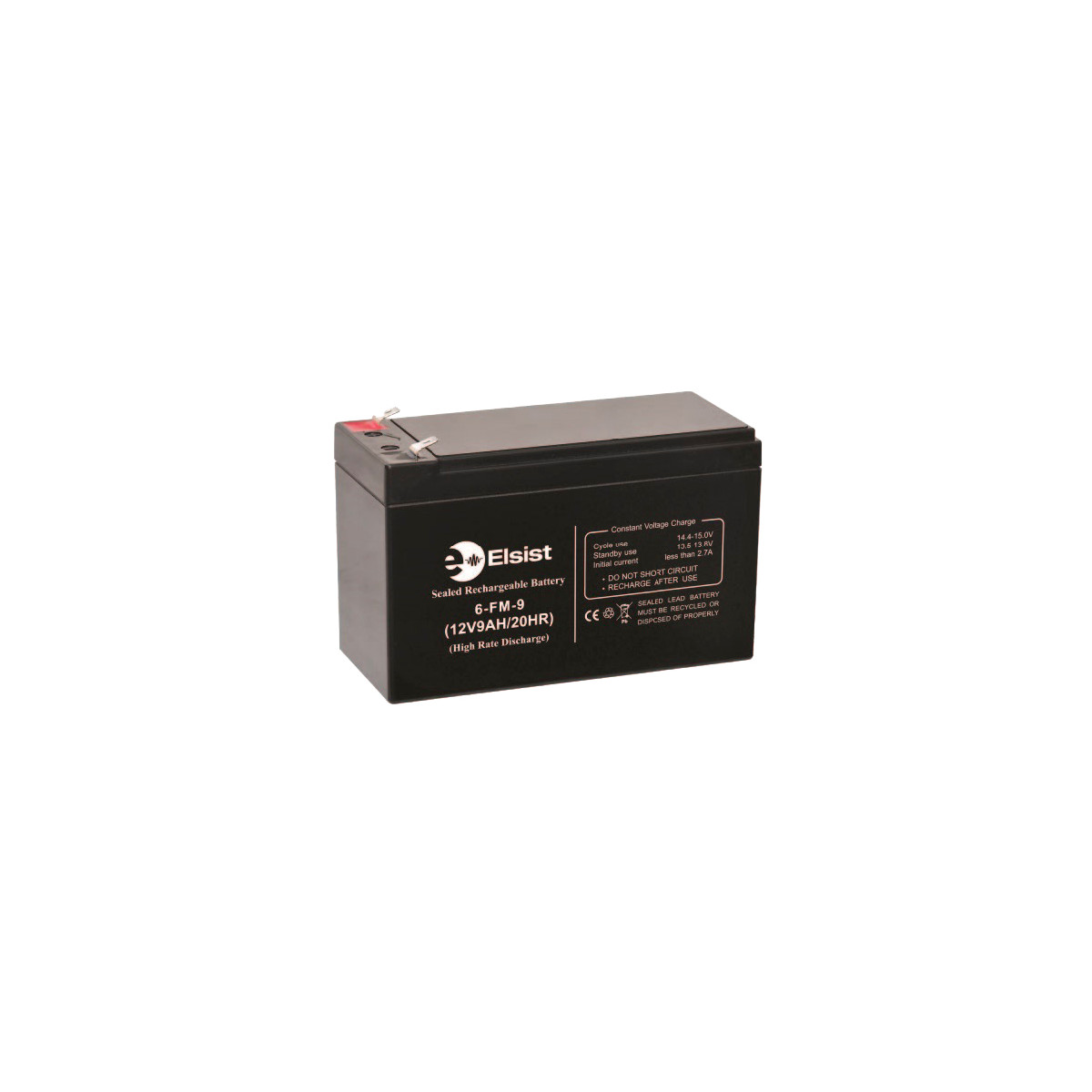 Elsist Bt009r Plombierte Bleisäure (vrla) 12 V 9 Ah